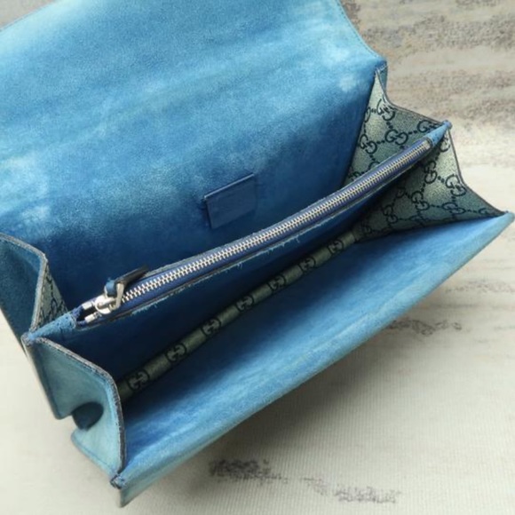 COPY - COPY - Gucci Dionysus Small with blue flowers monogram - Picture 6 of 7